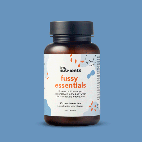 Fussy Essentials Multivitamin Supplement for kids 30 & 60 chewable tablets