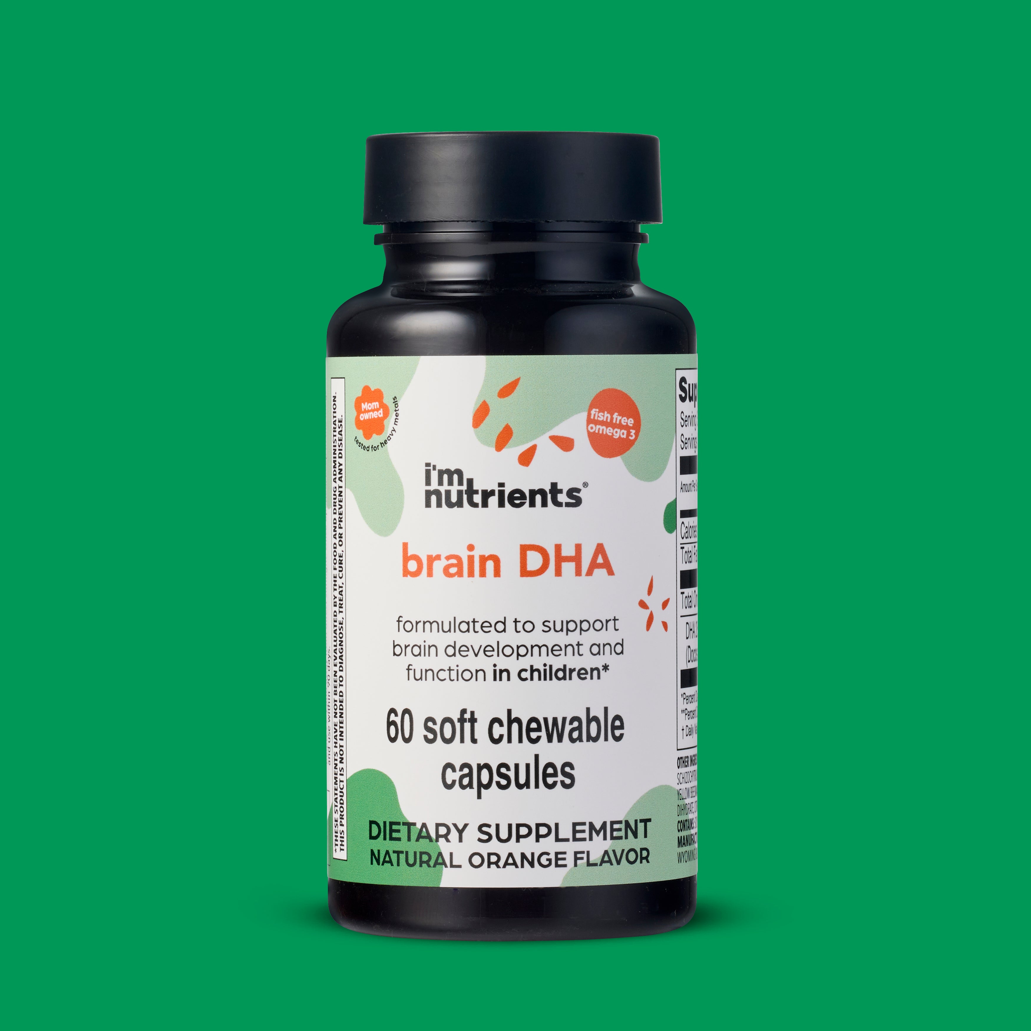 Brain DHA | Children's Algae DHA & Omega 3 Supplement