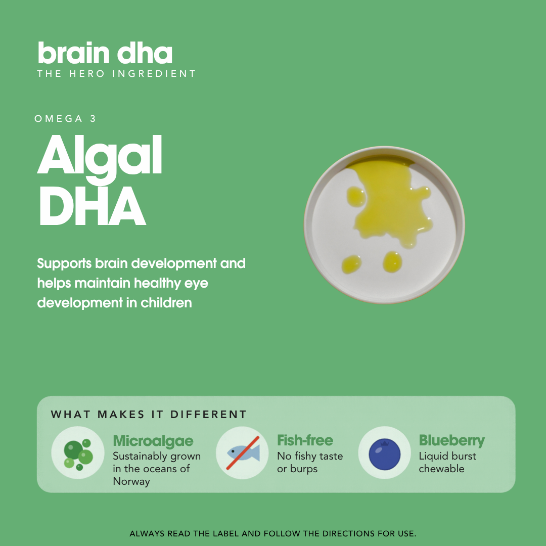 Brain DHA kids supplement - chewable soft gelatin capsule 60 chewable soft gel capsules