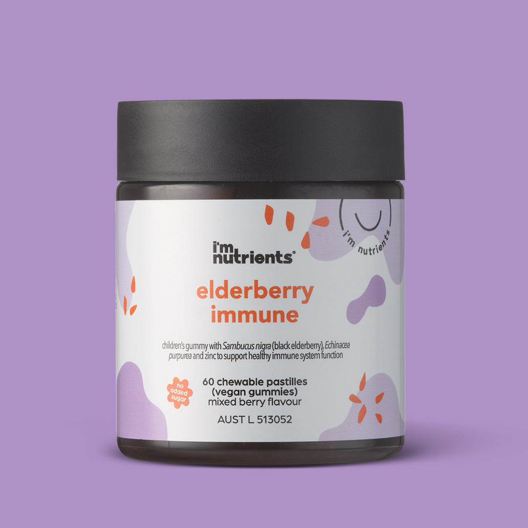 Elderberry Immune Gummies Supplement for Kids, with Echinacea + Zinc, 60 Gummies 60 gummies