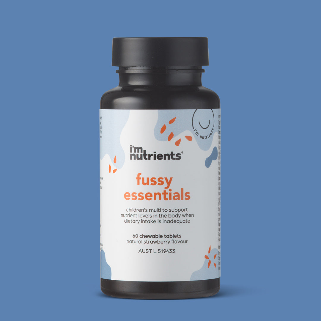 Fussy Essentials Multivitamin Supplement for kids 30 & 60 chewable tablets