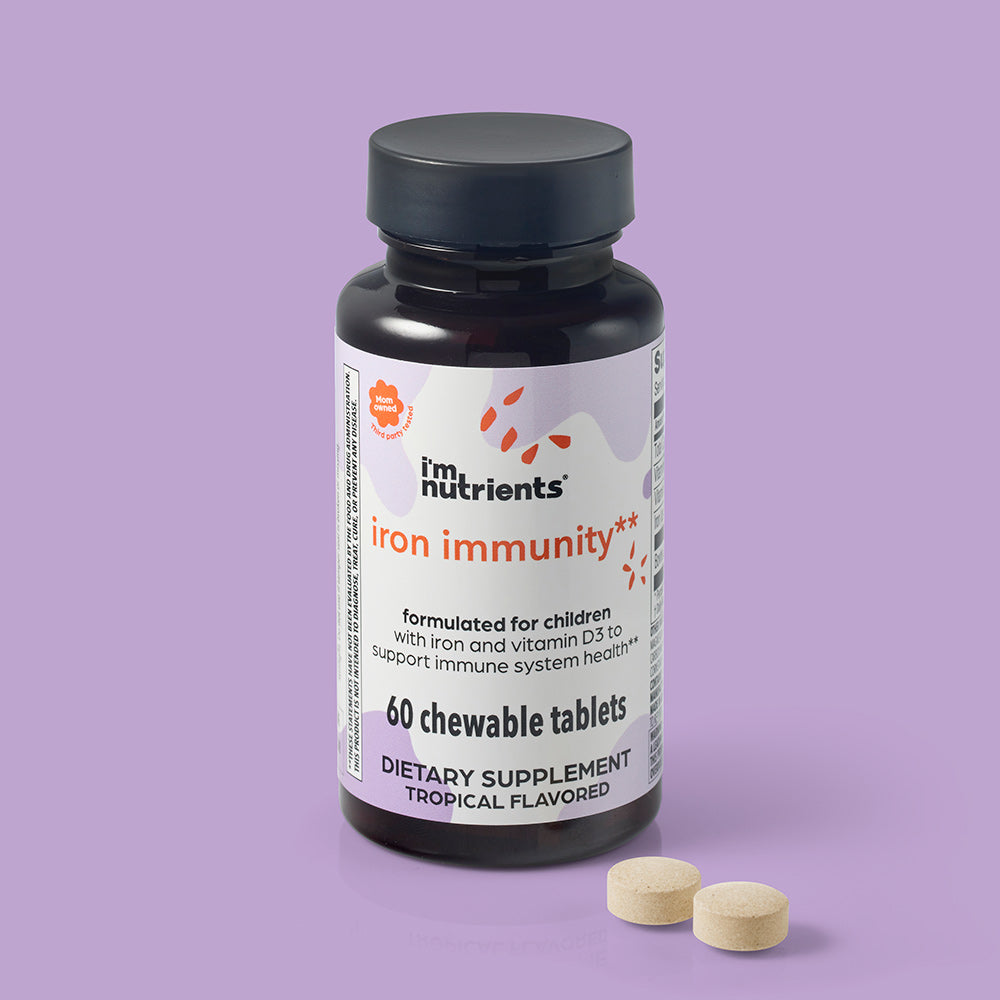 Iron Immunity, Children's Chewable Iron Supplement with Vitamin C and D